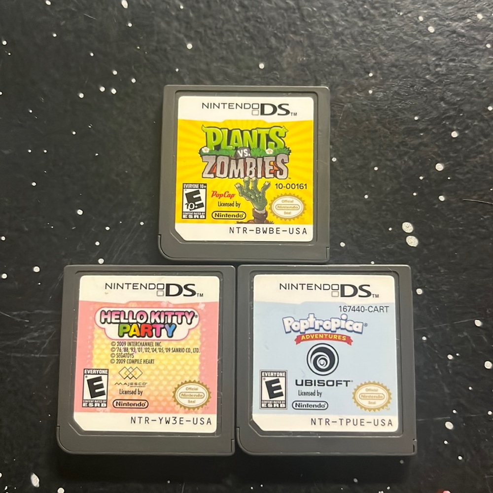 3 Nintendo DS games